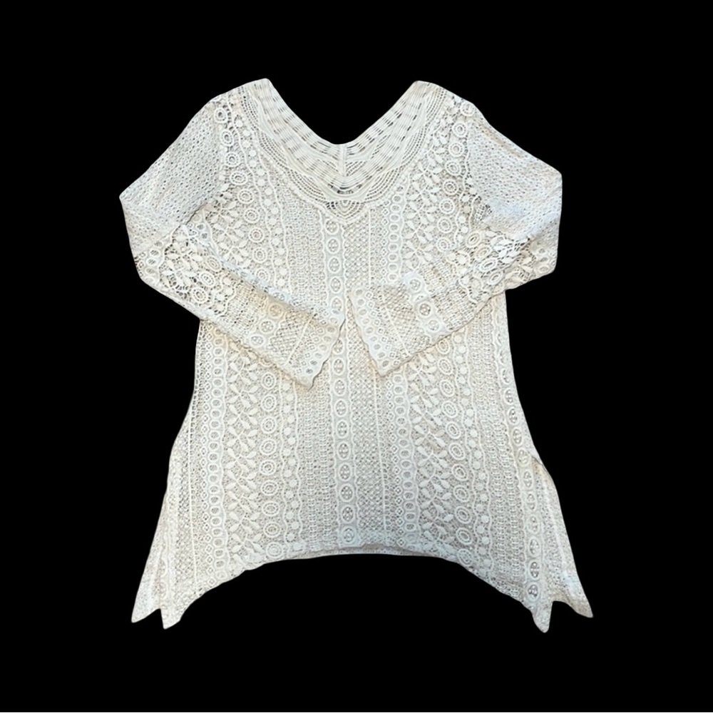 XCVI Crochet Shirt